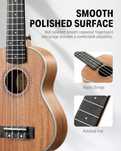 Ukulele sopranowe/hawajskie Donner DU-200B/nowe/zielone,brazowe
