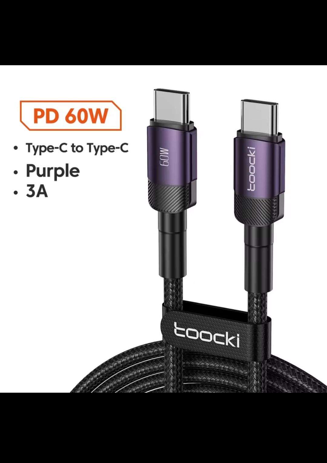 Kabel USB C USB C 3A 60W