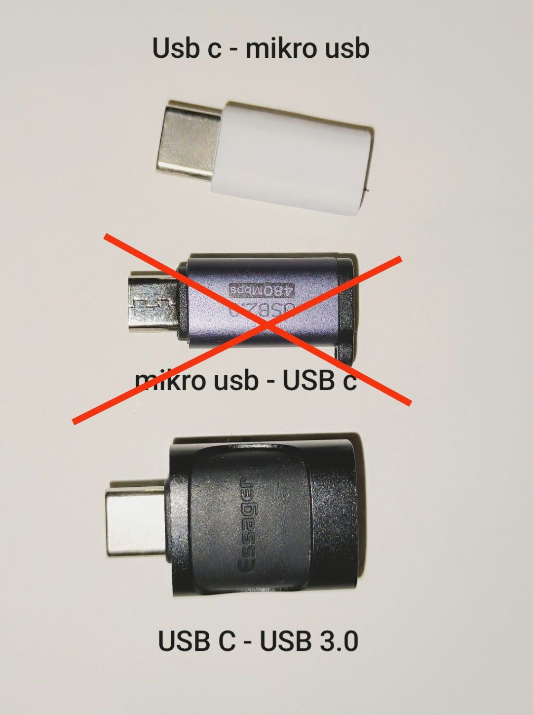 Adapter, przejściówka usb, USB c, mikro usb