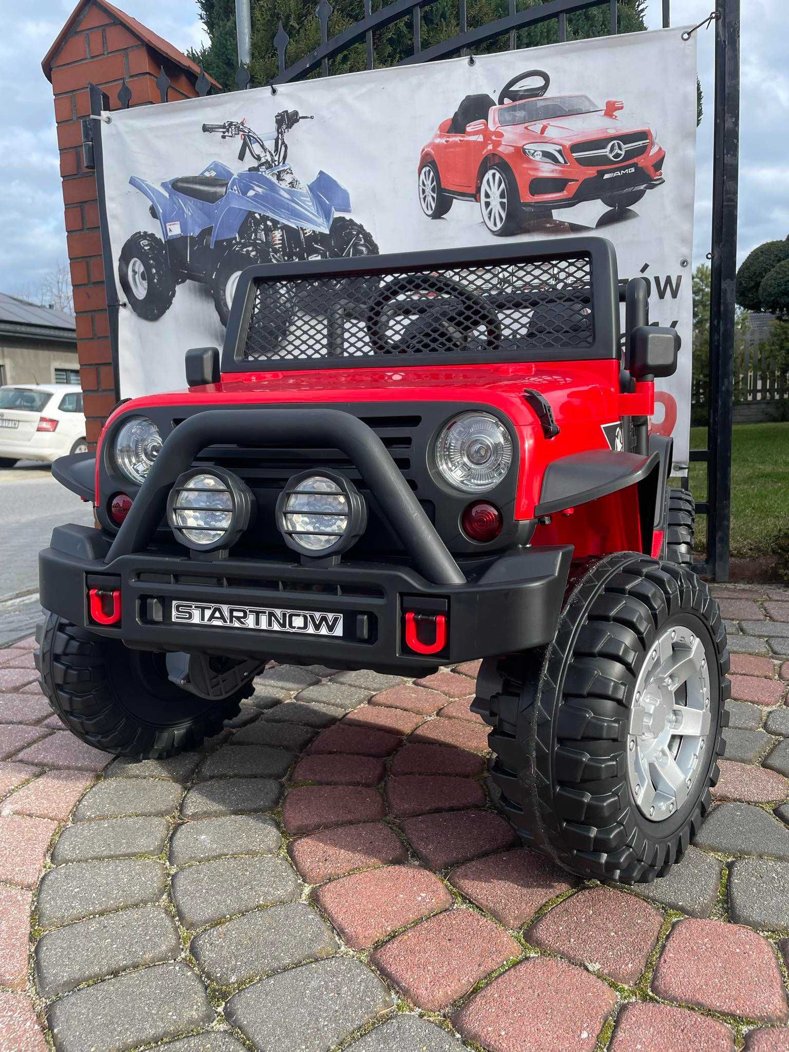 NOWY DUŻY JEEP Dwuosobowy samochód na akumulator dla dzieci 4x4 PILOT
