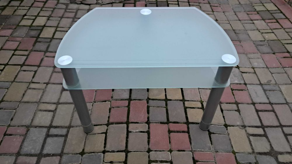 Тумба скляна для телевізора