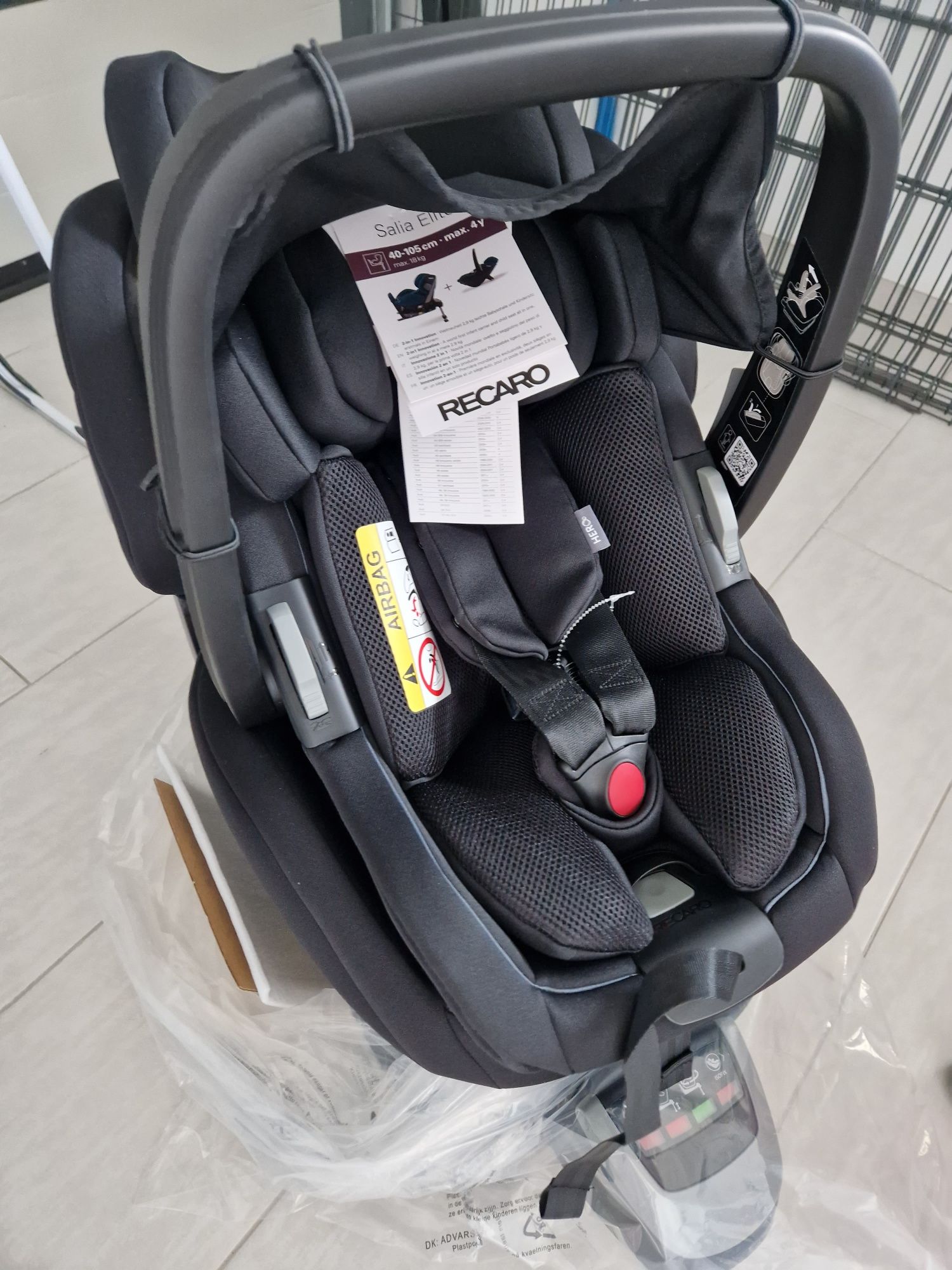 Fotelik Recaro Salia Elite Select Night Black 0-18 kg.