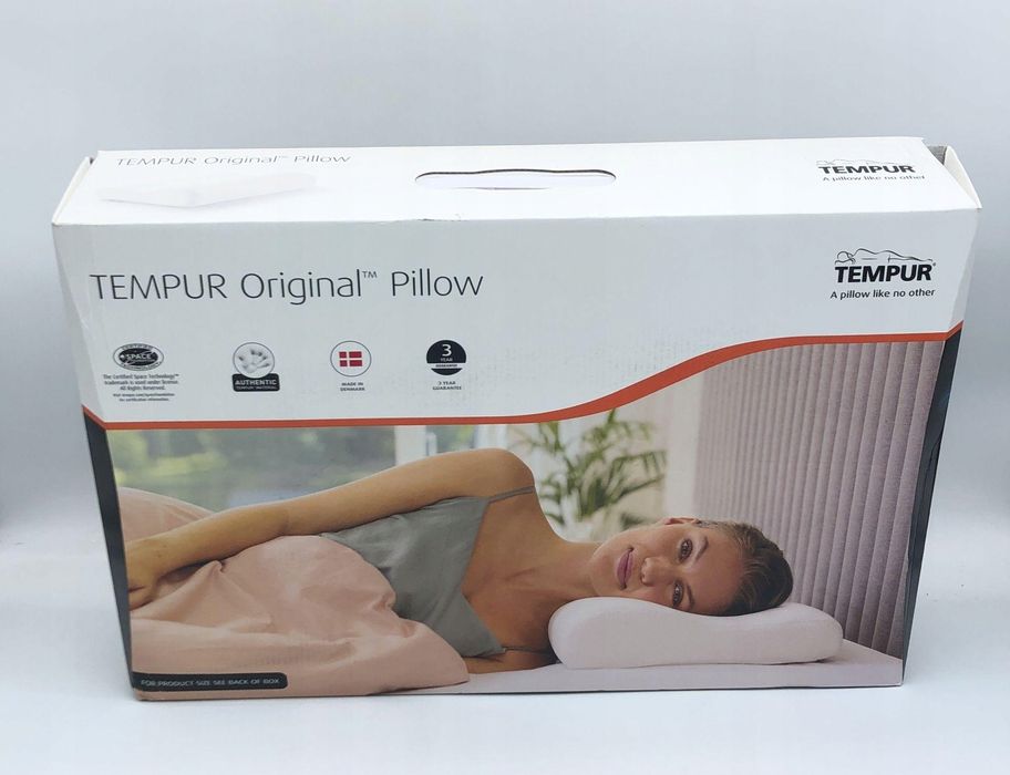 TEMPUR Poduszka Ortopedyczna Memory Foam Komfort dla Śpiących na Boku