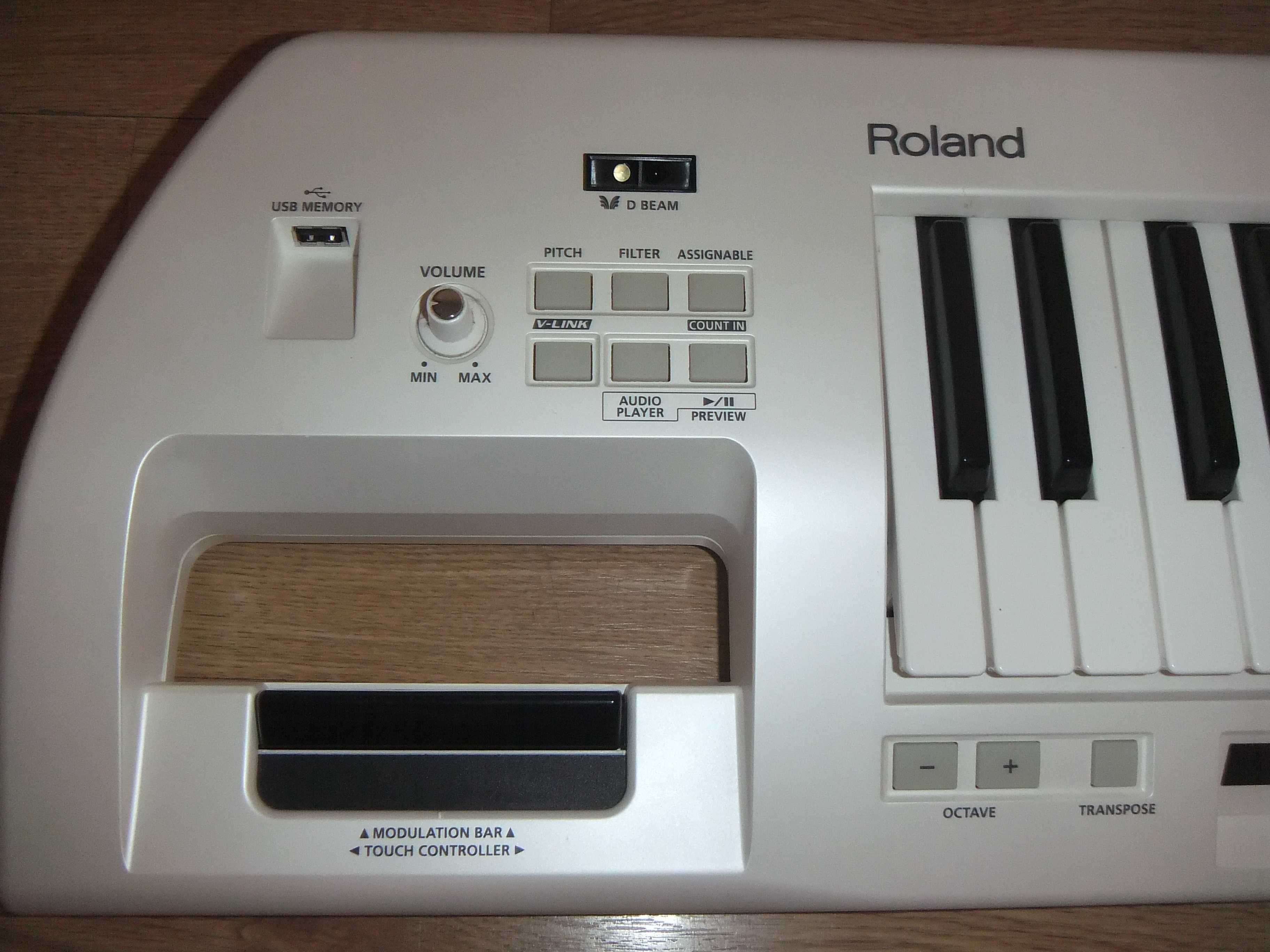 Roland Lucina ax-09Keytar Biała Mega Stan-Zamiana czytaj opis