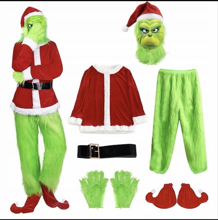 Grinch strój xxl nowy