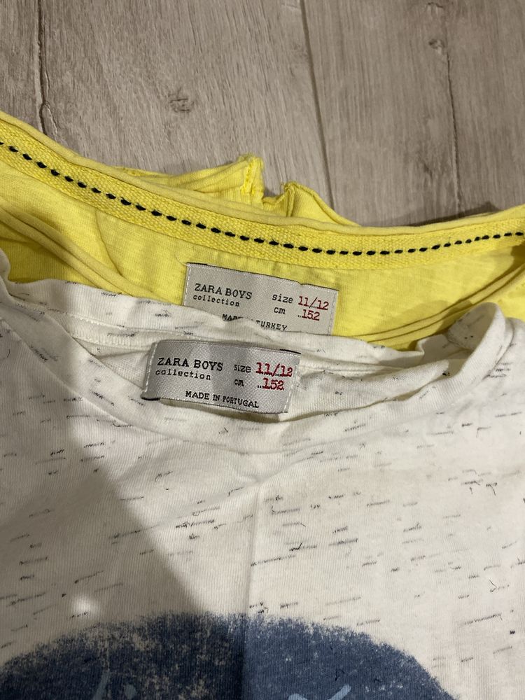 Zara 152 paka dla chlopca bluzka koszulka spodenki eleganckie granatow