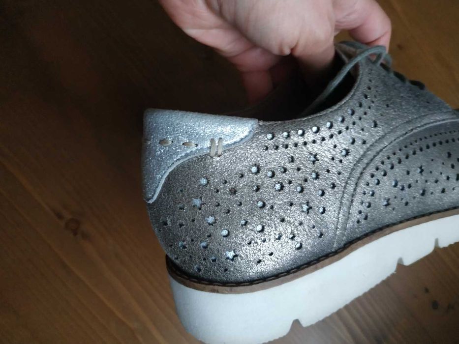 Туфли оксфорд серо золотистые НОВЫЕ mam zelle / mamzelle