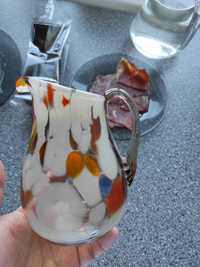 Вазочка СССР винтаж декор гутное стекло цветное стекло ваза муранское