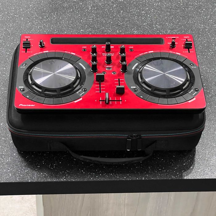 Zestaw DDJ-WeGo3 +torba + OTG + kable Kontroler Pioneer WeGO3 czerwony