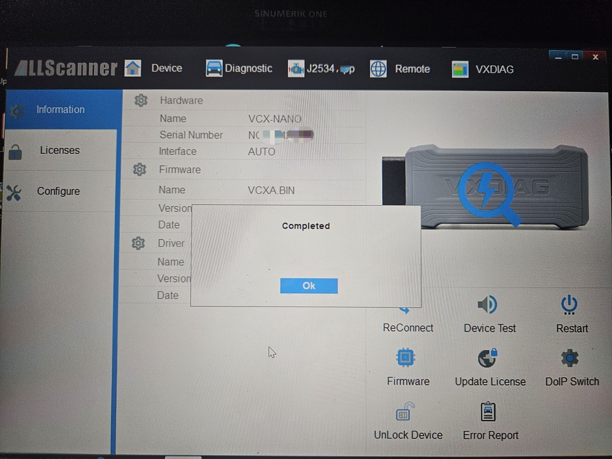 moduł microUSB vcx nano VXDIAG