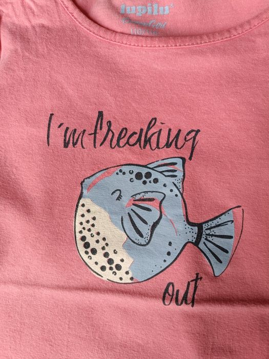 T-shirt, koszulka Lupilu, r. 110/116, dla dziewczynki