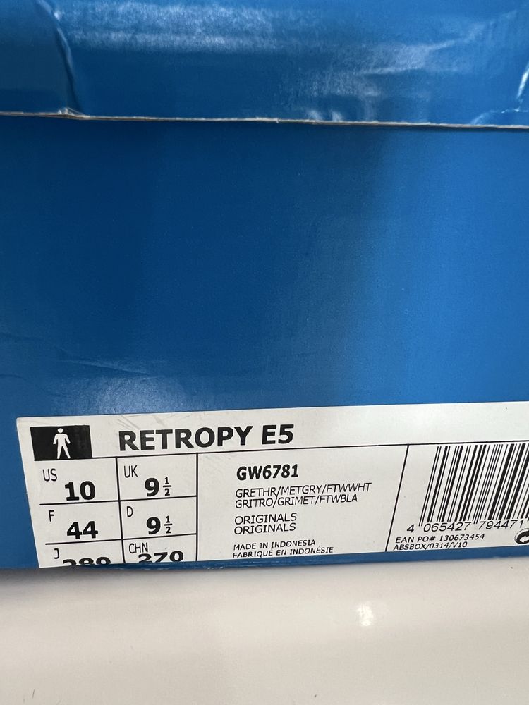 Ténis Adidas Retropy Cinza, 44