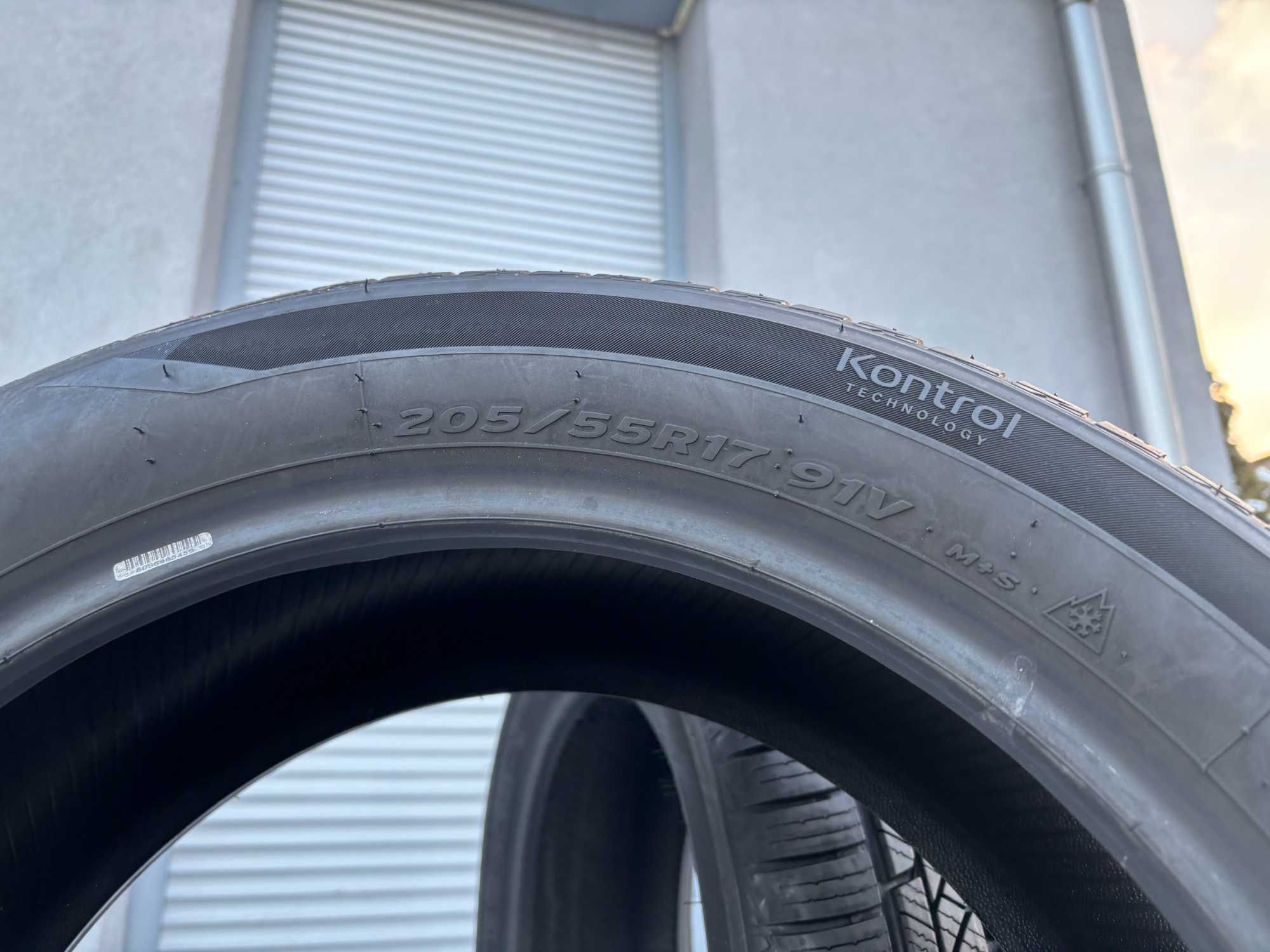 2szt całoroczne 205/55R17 Hankook 7,7mm 100% bieżnika 2022r 4S1043