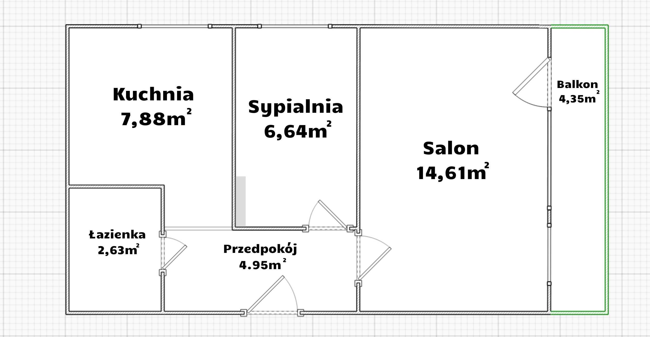 Sprzedam Mieszkanie w Rypinie - 36m2 -  I piętro