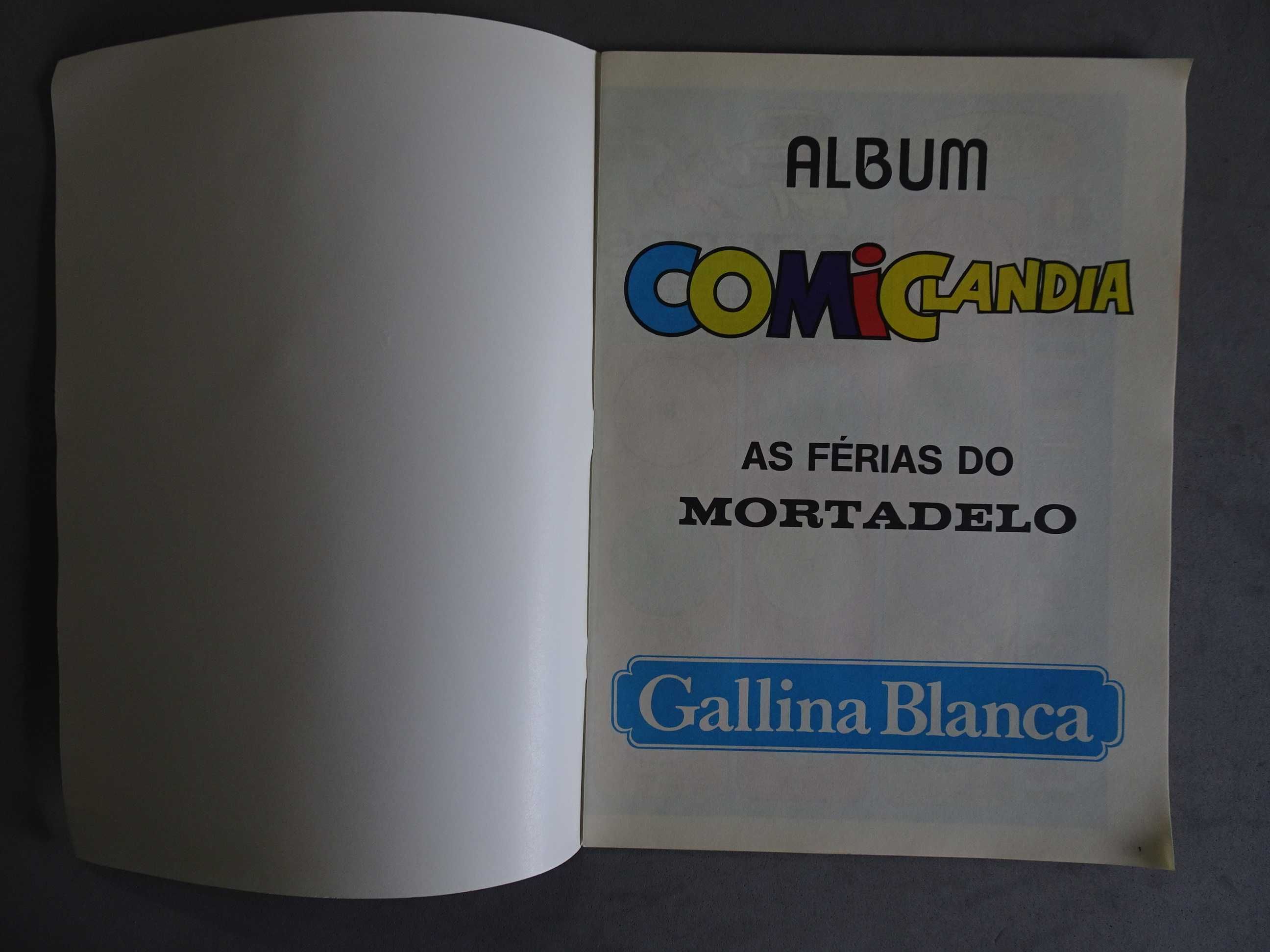 Caderneta de cromos vazia Comiclandia - As Férias do Mortadelo