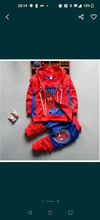 Dres 3 cz Spiderman rozmiar 98