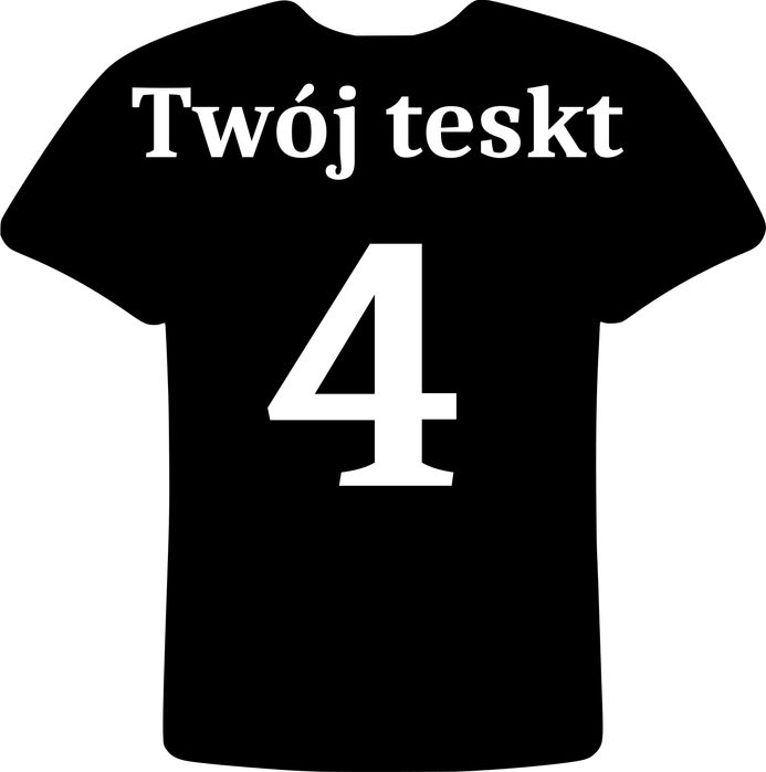 Obraz ścienny  na ścianę dla Koszulka piłkarska Twój Tekst + Numer