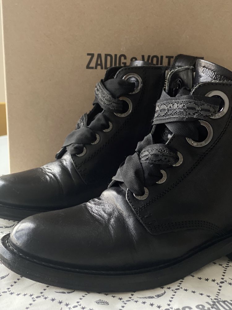 Ботинки Zadig & Voltaire кожа 37 размер
