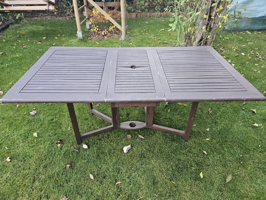 Stół ogrodowy drewniany składany