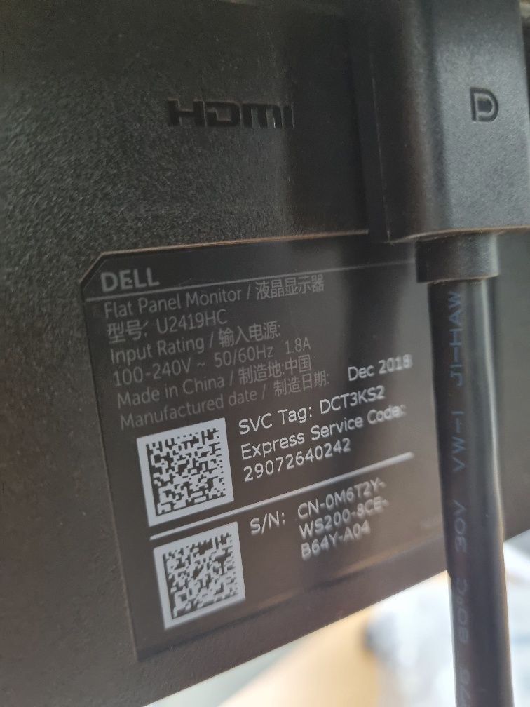 Монітор Dell U2419HC у відмінному стані