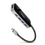 AXAGON SuperSpeed USB-C Combo 6in1 Hub | HMC-6H4A