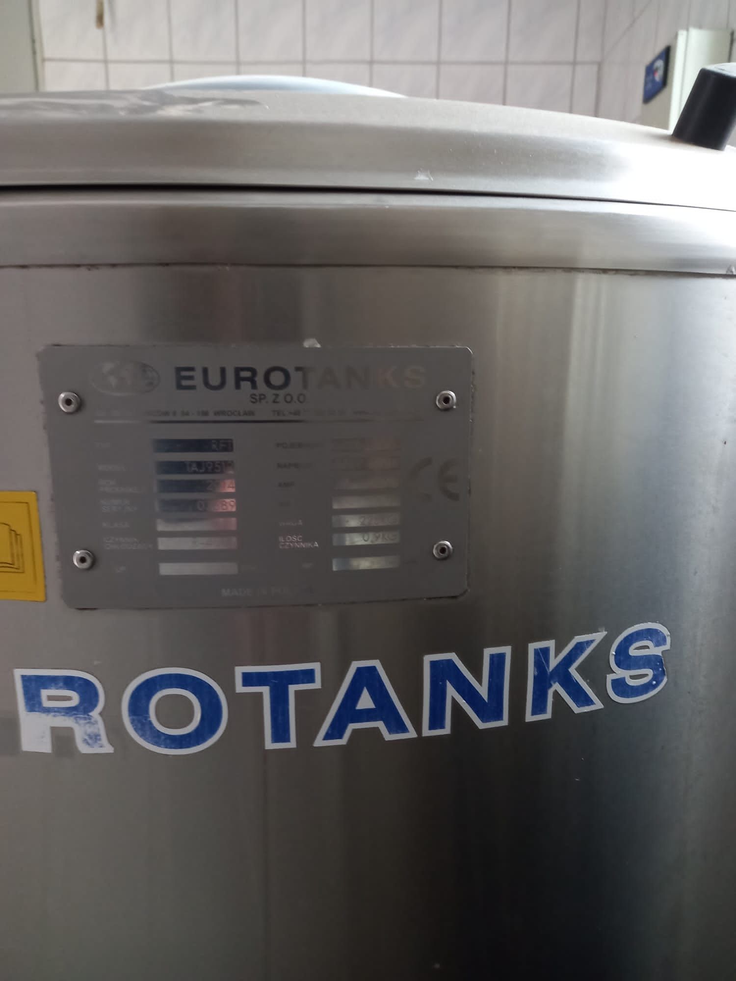 Eurotanks chłodziarka do mleka, gruber