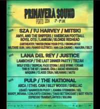 Vendo 2 passes gerais Primaveira Sound Porto