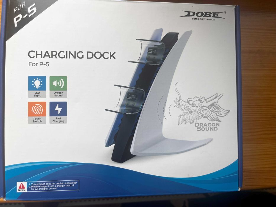 Зарядна станція для PlayStation на 2 геймпади з LED підсвічуванням