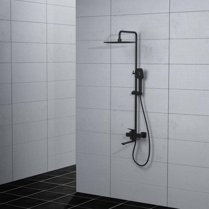 Акция Душевая система FRAP (латунь черный)