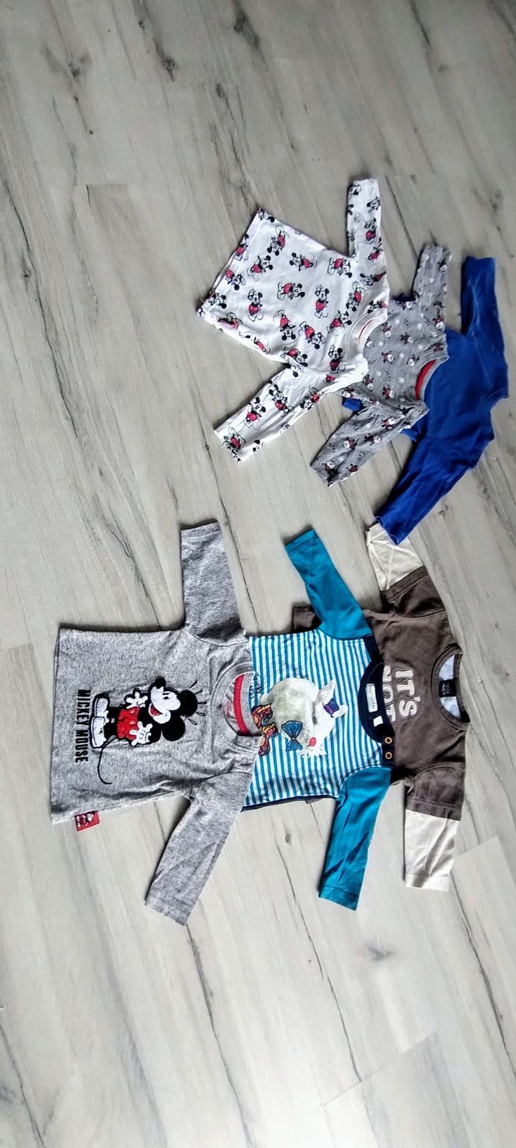 Zestaw 6x bluzek z długim rękawem dla chłopca r 68