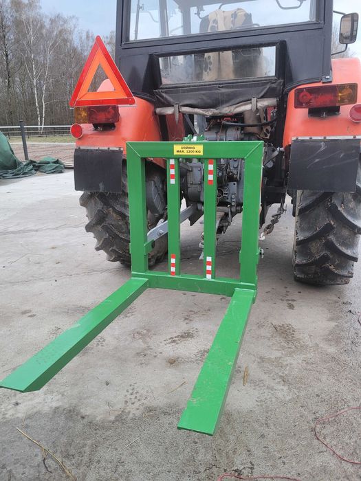 Paleciak na tył ciągnika/ MINI traktorka Widły do palet udźwig 1200kg!
