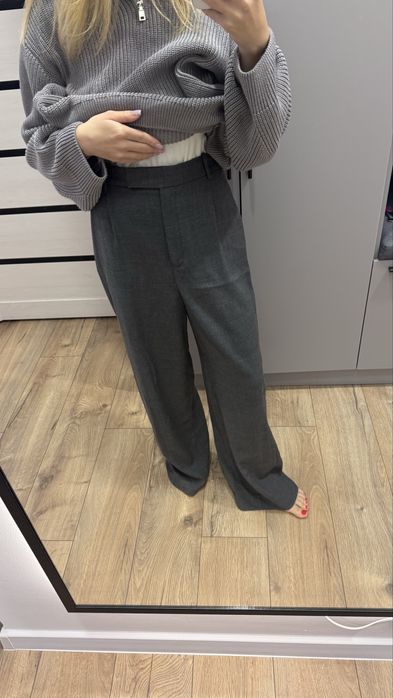 брюки сірі zara