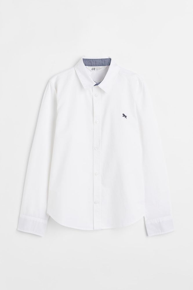 Біла базова сорочка H&M 6-7 років