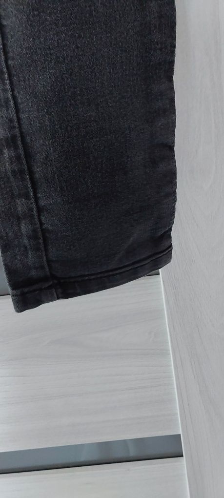 Spodnie czarne rurki dżinsowe jeansowe skinny wysoki stanM L ceafted