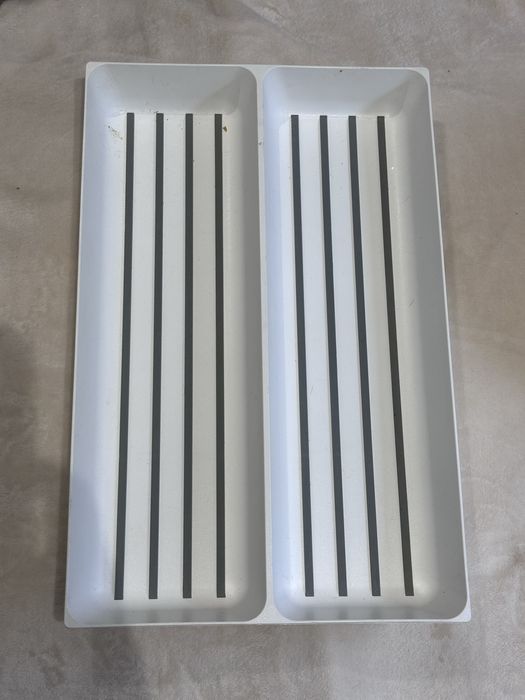 Ikea Variera Wkład Do Szuflady biały, organizer do kuchni, szafka,