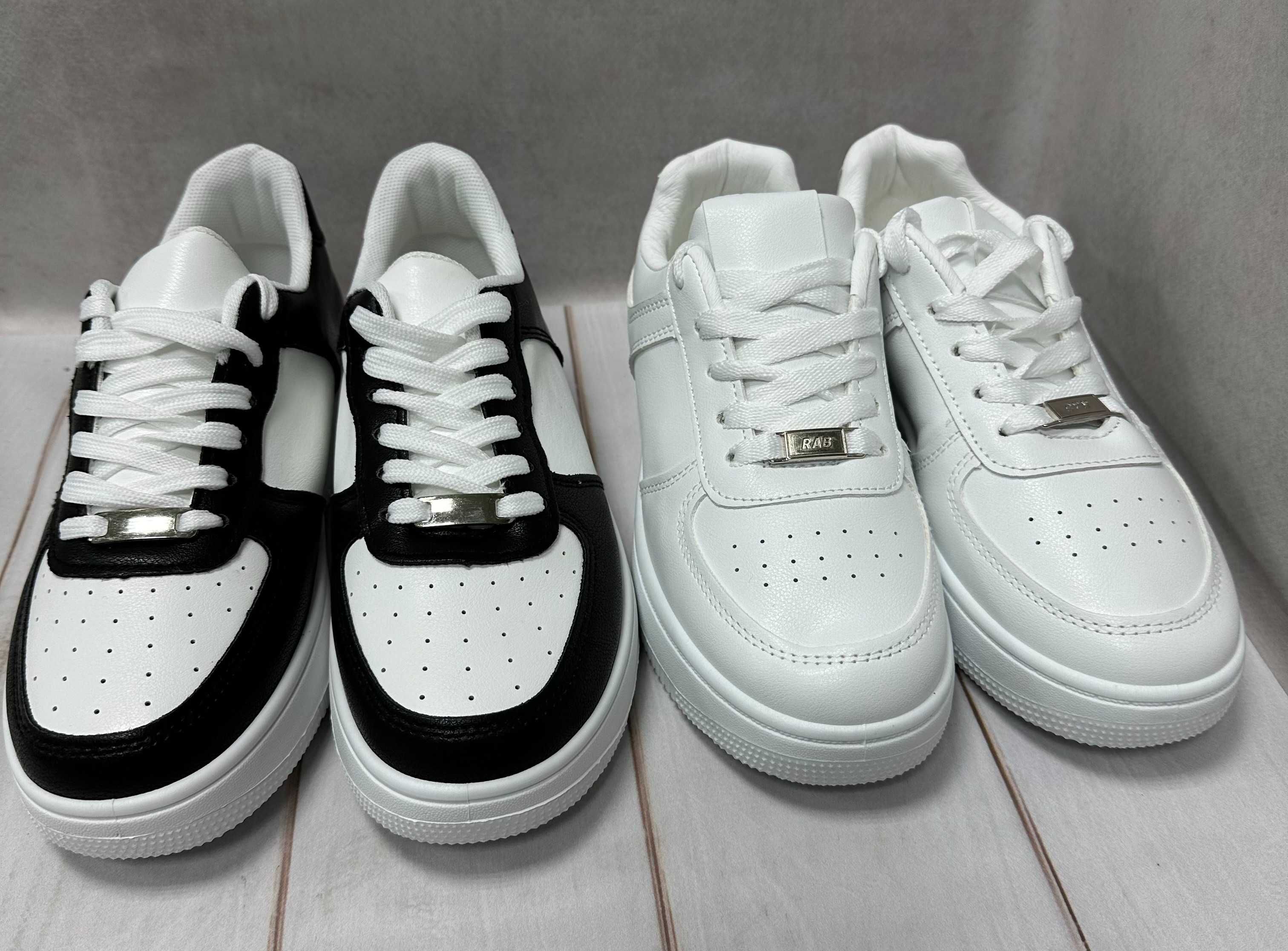 Дитячі підліткові кросівки кеди Angel 36-41 white / білі/чорні
