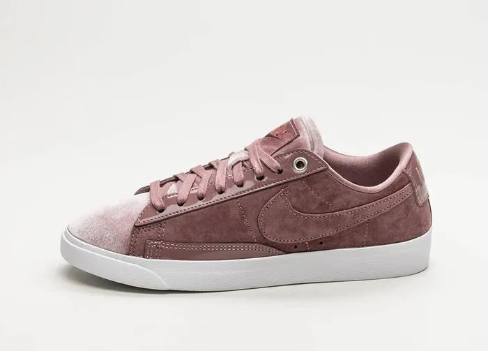 NIKE BLAZER LOW LX  - zamsz z satyną  - zjawiskowe - 37,5