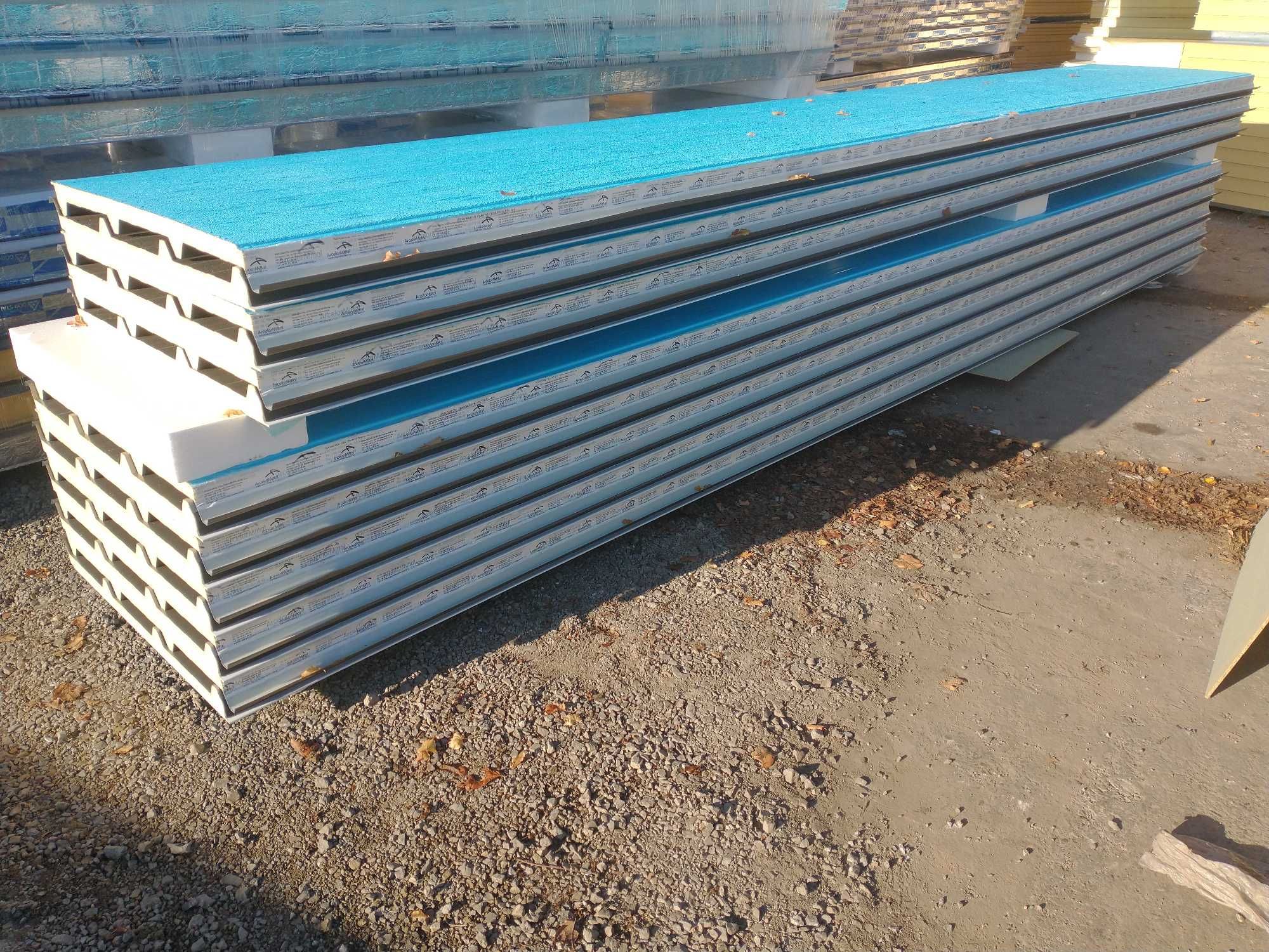 Płyta warstwowa dachowa PIR 80mm/8 cm, RAL 9007 dostępne od ręki!