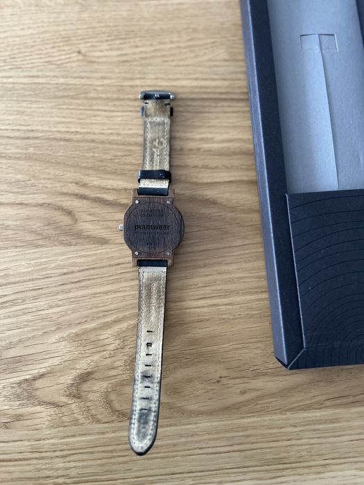 Drewniany zegarek męski raw palisander plantwear datownik