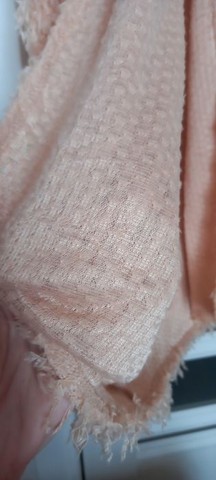 Довгий кардиган светр пір'я