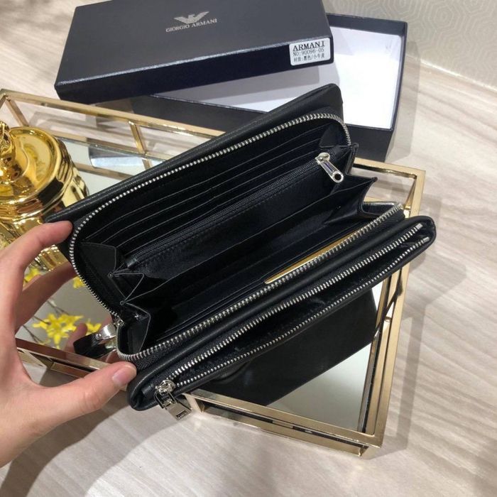 Мужской кожаный клатч армани уценка уцінка чоловічий гаманець шкіряний