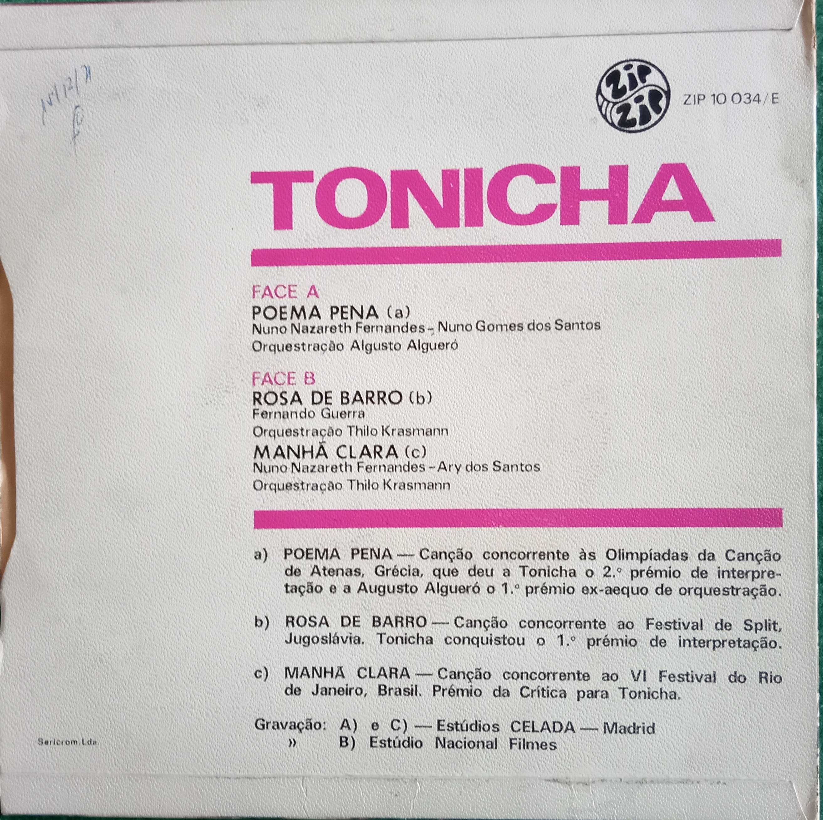 Tonicha	- - - - -	Poema Pena	- - - - -	EP