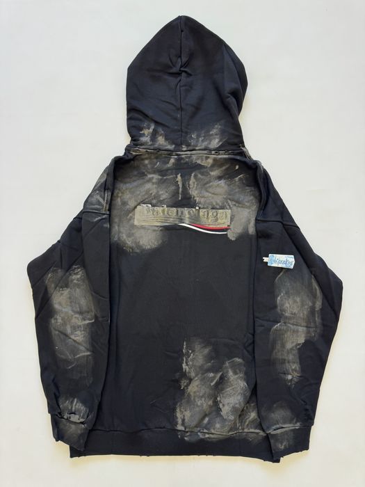 зип худи Balenciaga Dirty Political logo zip up M L