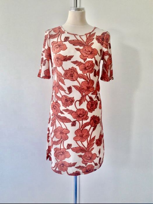 17. S Nowa różowa sukienka/tunika w kwiaty/wzory New Look
