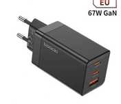 Toocki 67W GaN USB typ C ładowarka szybkie ładowanie 65W QC4.0 PD 3.0