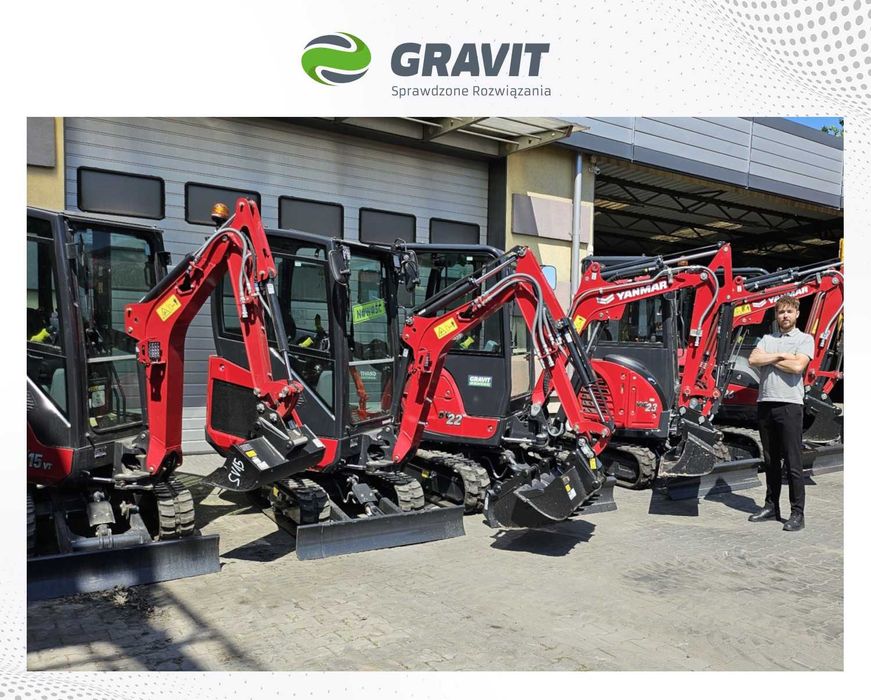 Koparka Yanmar ViO23-6 (2,5 tony) od Autoryzowanego Dealera - GRAVIT