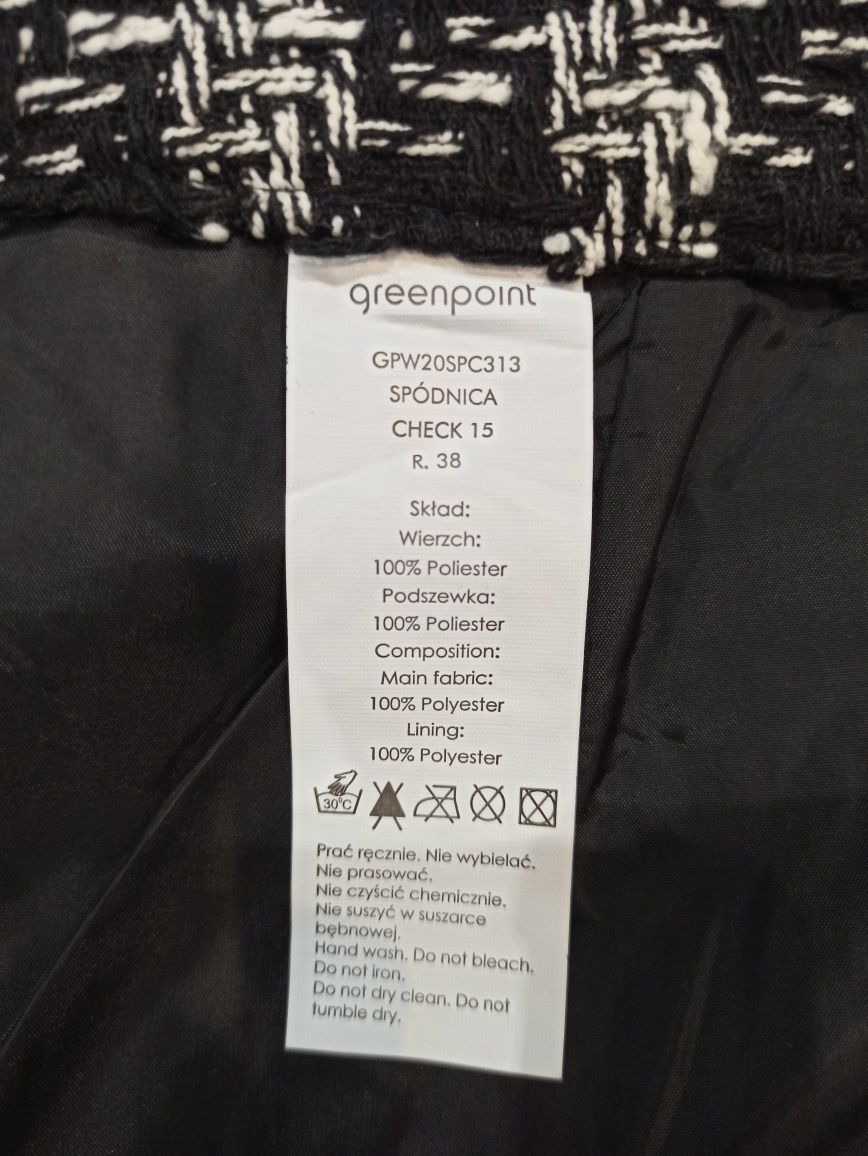 Nowa, tweedowa spódnica przed kolano Greenpoint rozm 36/38