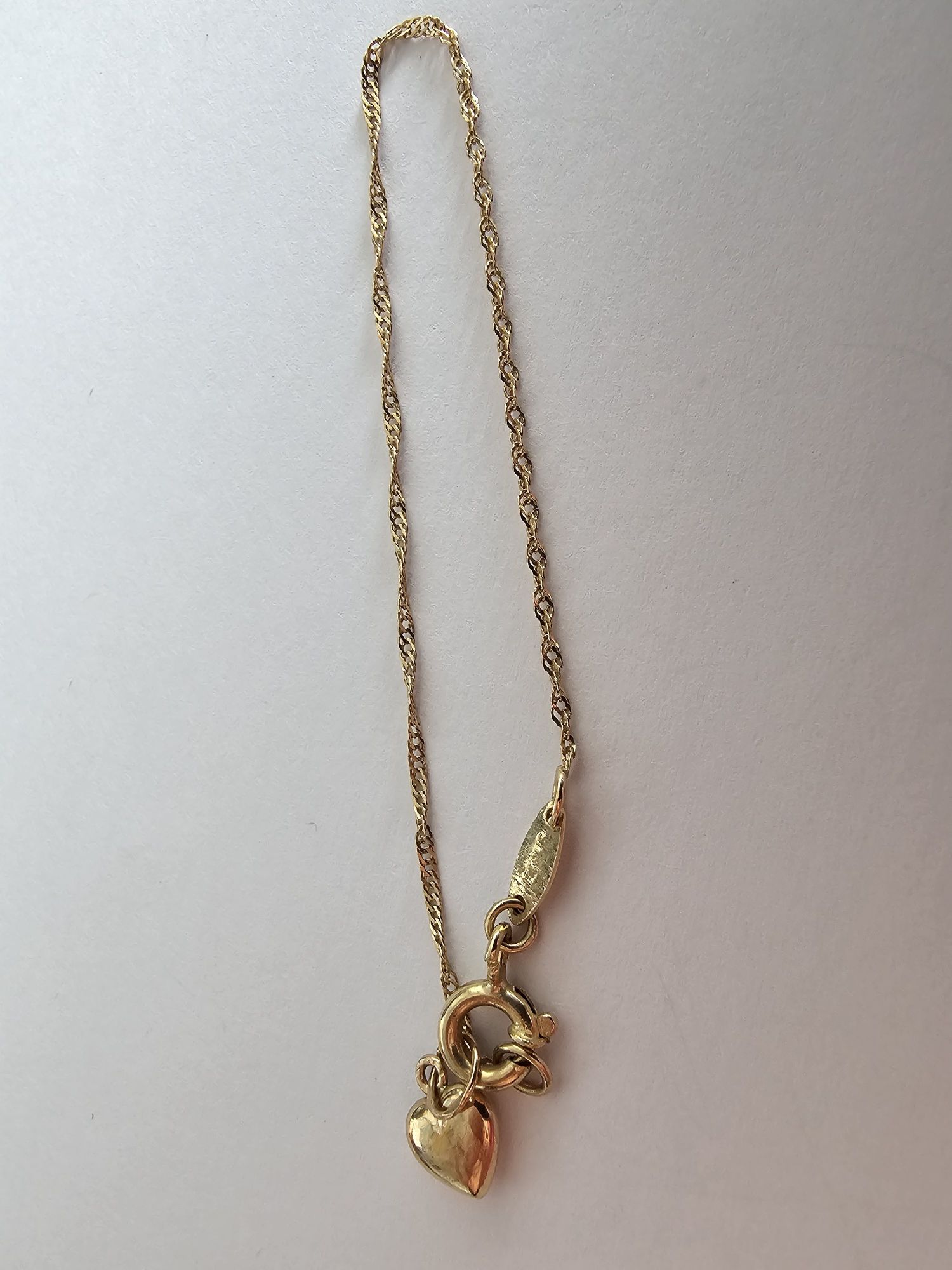 Pulseira de criança 9k com coração