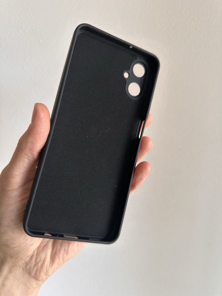 Etui Silicon czarne + SZKŁO hartowane do Samsung Galaxy A06