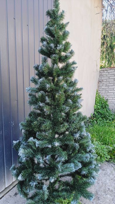 choinka sztuczna 2,20m z białymi końcami PROMOCJA OKAZJA